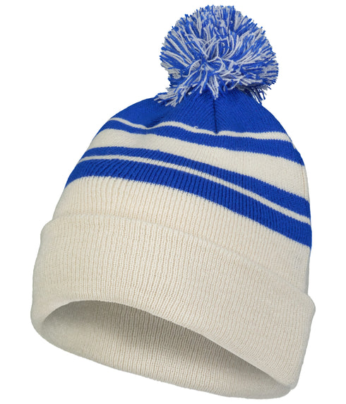 Pacific Headwear Knit Fold Over Pom-Pom Beanie